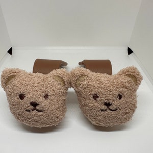 Lindo gancho para coche de oso blando de algodón, gancho para respaldo de asiento de coche con forma de animal, gancho para bolso, ganchos de almacenamiento para coche, decoración interior de coche