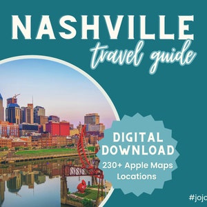 Nashville Apple Maps Guide: Erkunden Sie 230+ Orte in ganz Nashville und nahe gelegenen Städten!