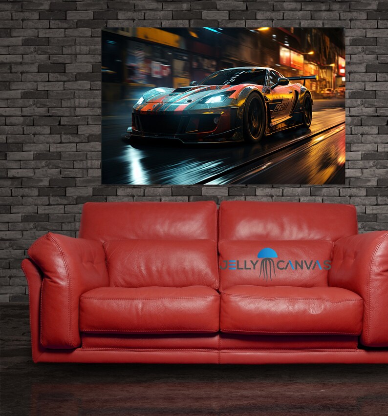 Artwork, Sports Car Wall Art, Exotic Car Canvas Art, Sports