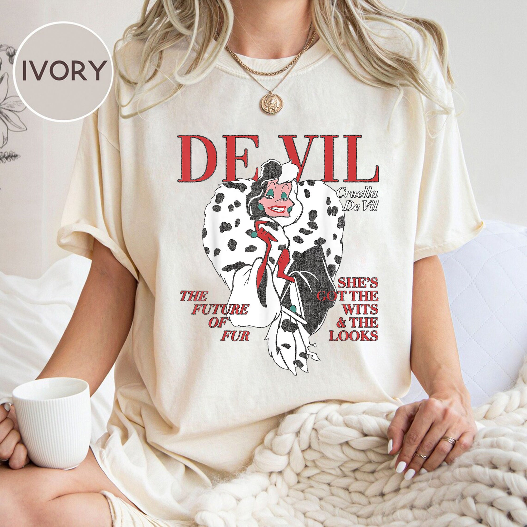 Cruella Shirt, Disney Villain shirt, 101 dalmatian shirt, 10 - Inspire  Uplift