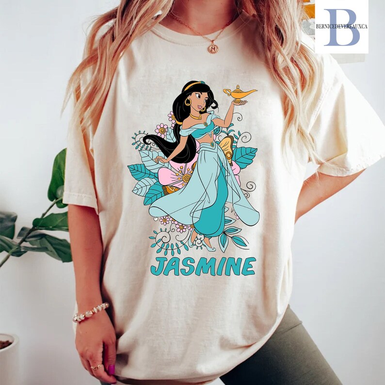 Princess Jasmine Shirt, Aladdin and Genie Shirt, Disney Jasmine