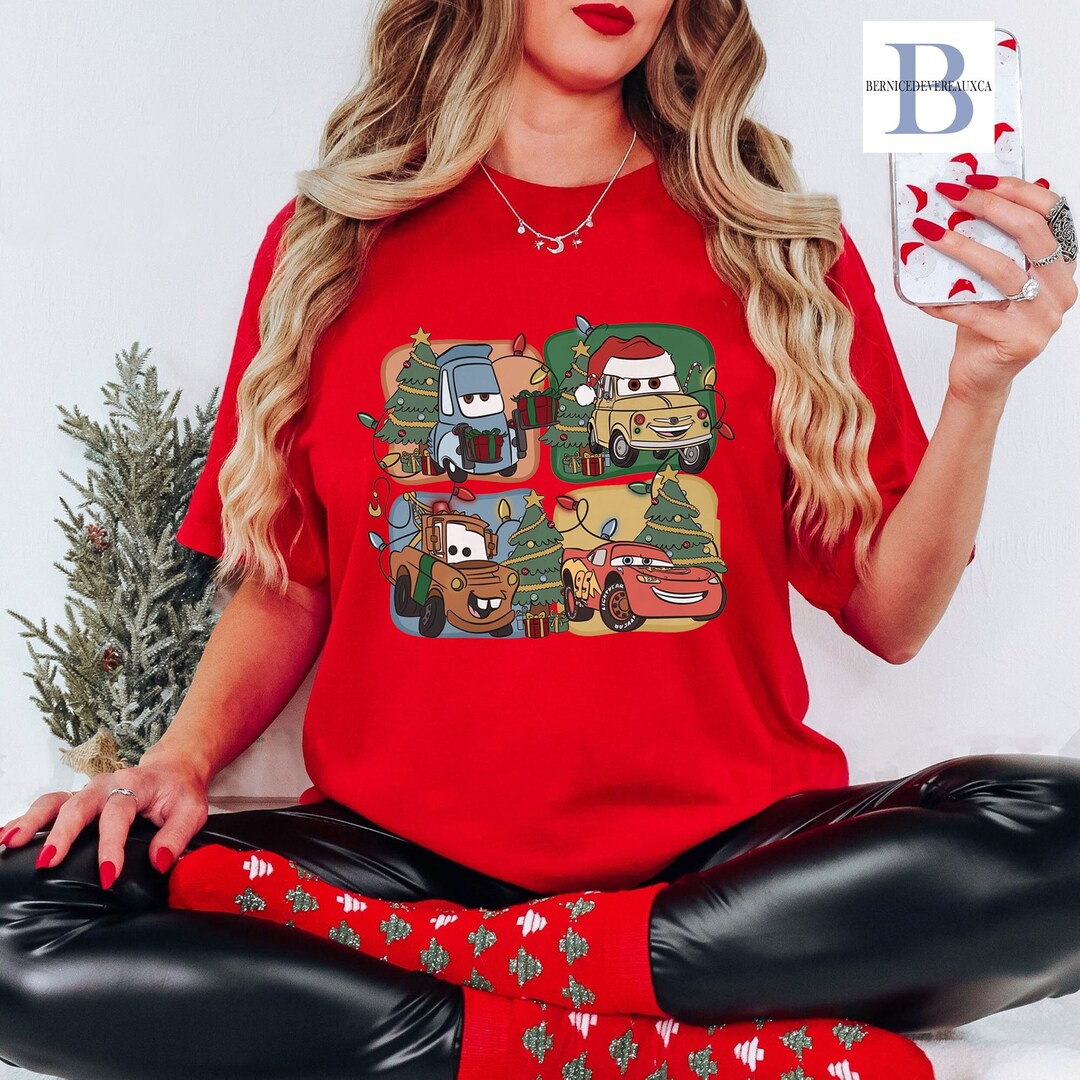 Cars Christmas Shirt Lightning Mcqueen Tow Mater Christmas Etsy