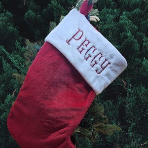 Personalized Plush Christmas Stocking