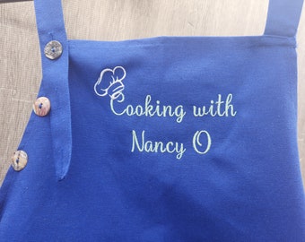 Custom Embroidered Apron, Apron Adult, Personalized Apron