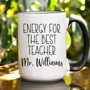 Personalized Teacher Mug, Male Teacher Gift Idea, Male Teachers Mug, man teacher gift, Teacher Gift for Him, Teacher Appreciation