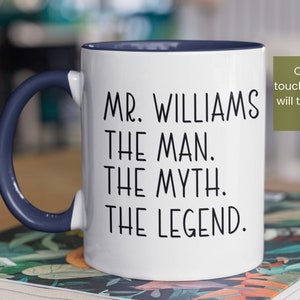 Personalized Math Teacher Mug, Male Teacher Gift Idea, Male Teachers Mug, man teacher gift, Teacher Gift for Him, Teacher Appreciation
