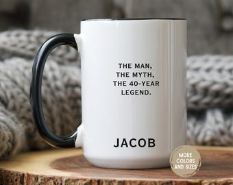40th Birthday for him, Custom 40th Birthday Mug For Men, Gift For 40th Birthday, 40th Years personalized gift, Chapter 40 mug 40th Milestone