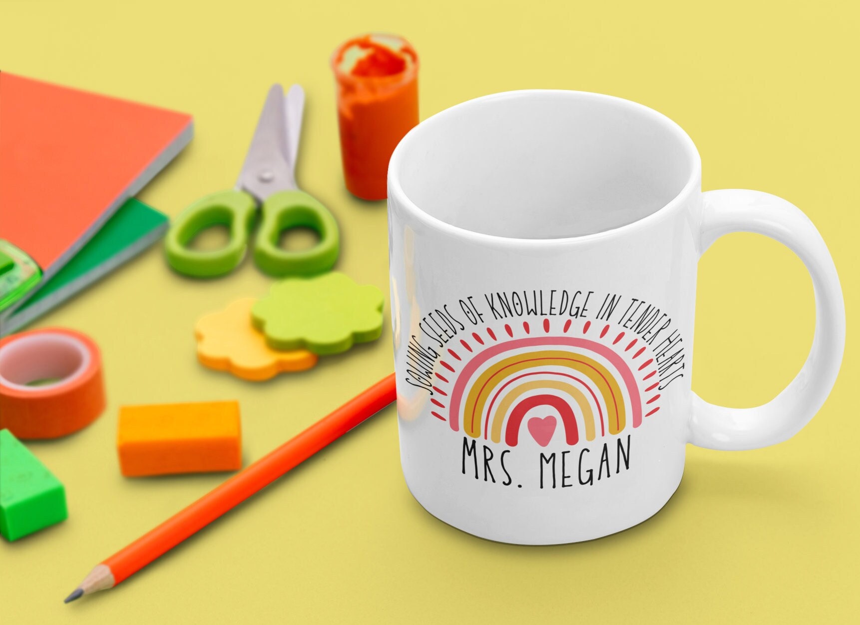 Personalized Pot Teacher Mug, Pot Teacher Coffee Mug, Kindergarten