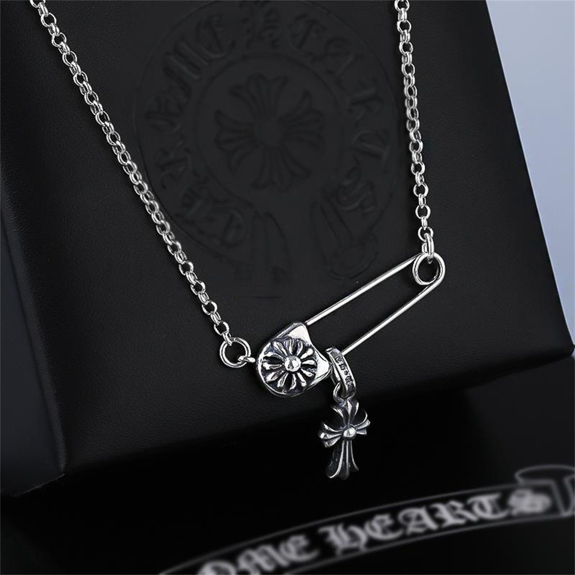 Chrome Hearts Pin Cross Pendant Necklacevintage Couple - Etsy