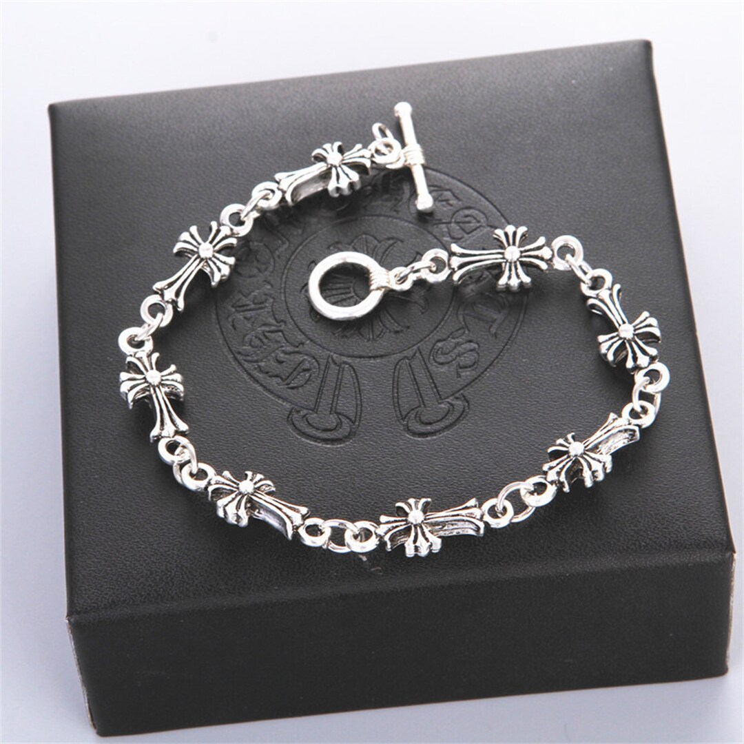 Chrome Hearts Cross Braceletvintage Braceletfashion Couple Etsy