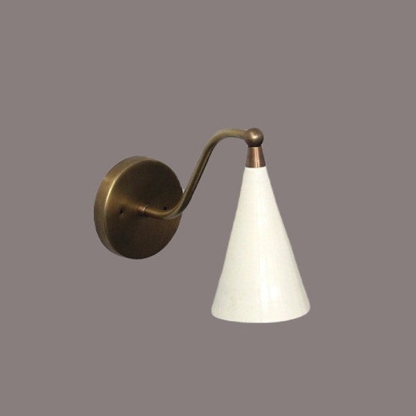 Modern Style Mid Century Brass Wall Lamp Luminaire Mid Century Wall Decor Wall Scone