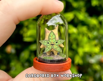 Legend of Zelda Inspired "Adopt a Korok" Terrarium Figurine - Breath of the Wild, Tears of the Kingdom