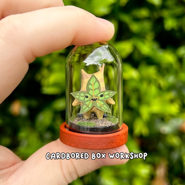 Legend of Zelda Inspired "Adopt a Korok" Terrarium Figurine - Breath of the Wild, Tears of the Kingdom