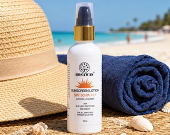 SPF 50+++ Broad Spectrum Sunscreen Cream UV Protection Lightweight Moisturizer for Face Body Men Women Daily Sun Care