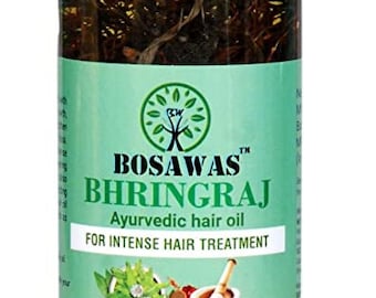 Bosawas Bhringraj Hair Oil 200ml | For Intense Hair Treatment | Boost hair Growth | Prevents Hair Fall | Reduces Dandruff