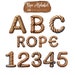 Rope Alphabet and Number Clipart Bundle, Rope PNG, Rope Letters Clipart ...
