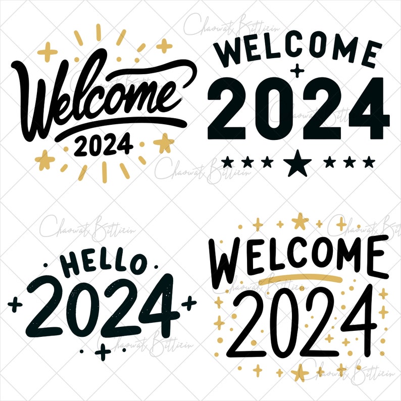 New Year 2024 SVG, Happy New Year SVG, New Year's Eve SVG, New Year