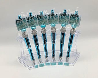 Hand Beaded Pen "Spirit Lead Me" Faith & Fellowship w/Sarah Exclusive