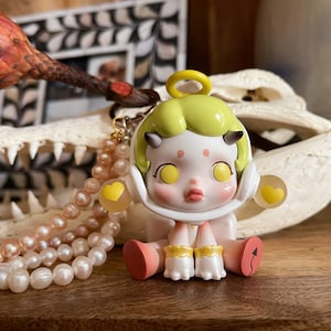 Handmade skullpanda Keychain