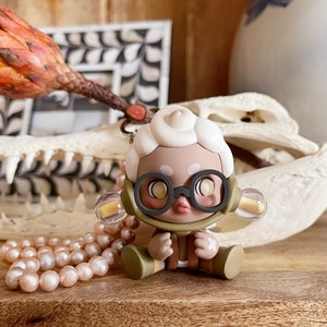 Handmade skullpanda Keychain