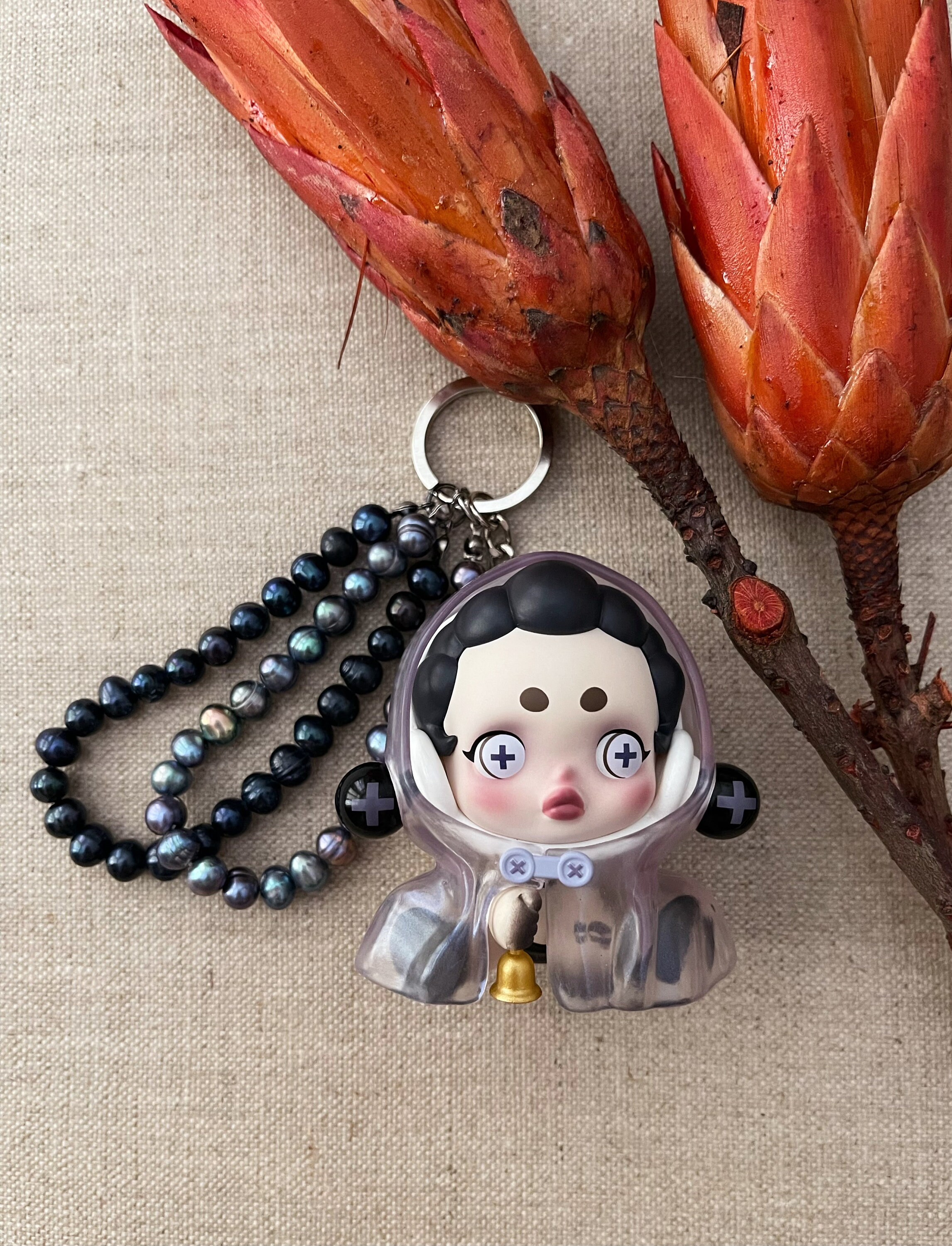 Handmade Skullpanda Keychain - Etsy