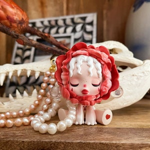 Handmade skullpanda Keychain