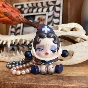 Handmade skullpanda Keychain
