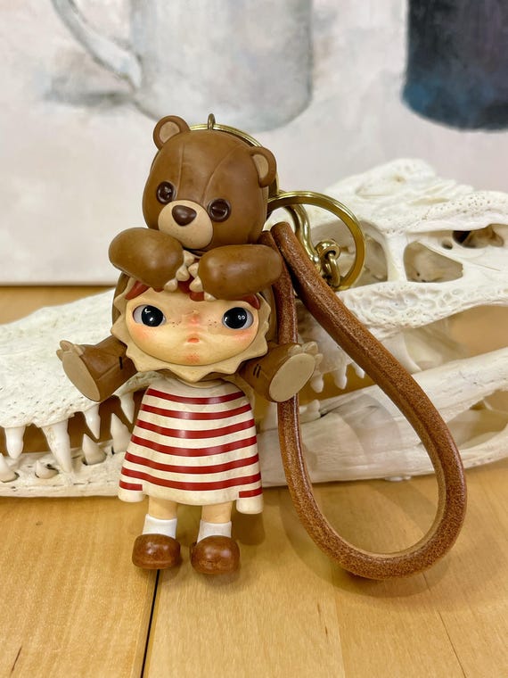 HIRONO ぬいぐるみキーホルダーcustom Handmade Hirono Little Mischief Series Keychain - Etsy