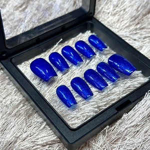 Royal Blue Press on Nails