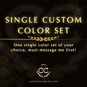 Custom Color Press on Nails | Single Color Set