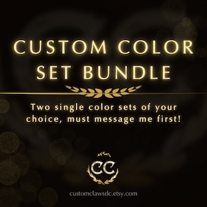 Custom Color Press on Nails | Two Single Color Sets