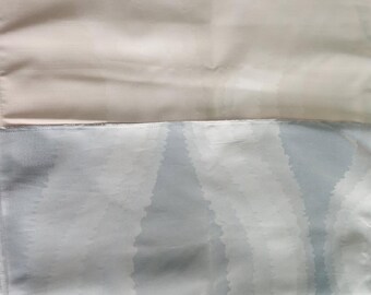 Texture - Victor Thomas - Heddon - Aqua and Ecru - 17" x 26"