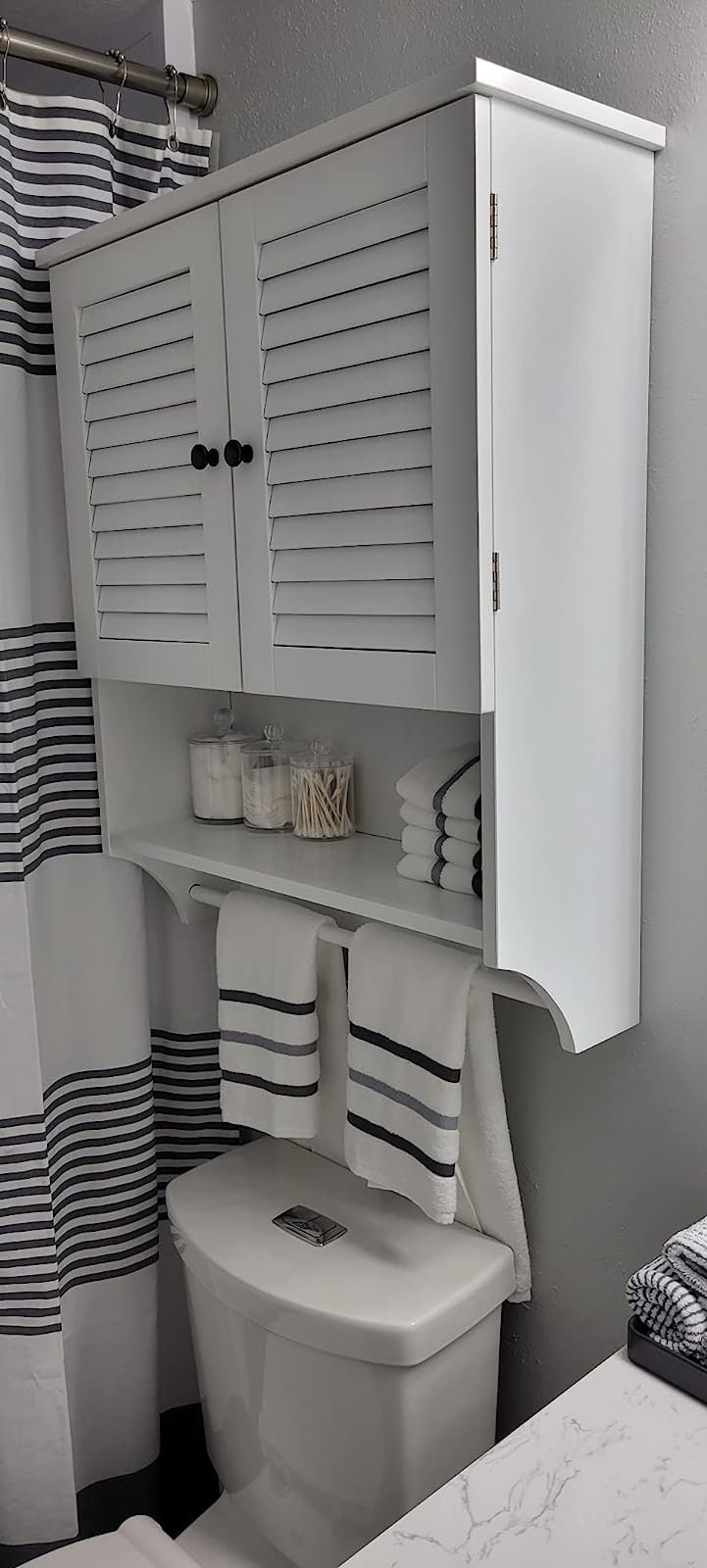 Wooden Bathroom Wall Cabinet With Towels Bar Medicine Cabinet Kitchen ...