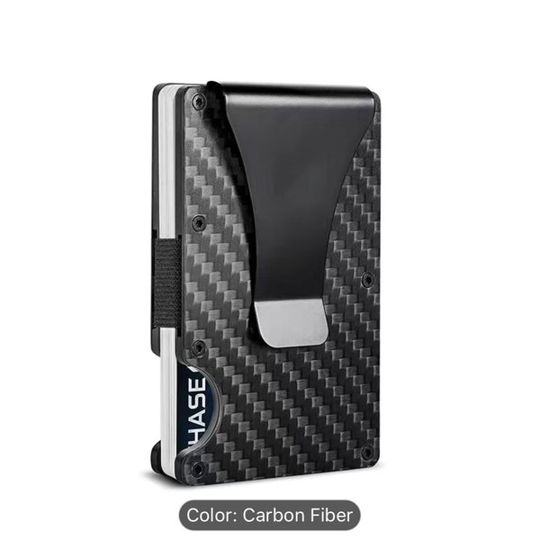 10 Slim Minimalist RFID Blocking Carbon fibre Metal Wallets for Men | Minimalist wallet | Card holder | Cash Holder | Small wallet
