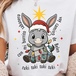Mi Burrito Sabanero Mexican PNG, Feliz Navidad Digital Download, Tuki Tuki Donkey Latino Xmas, Mexican Christmas PNG Feliz Navidad Png