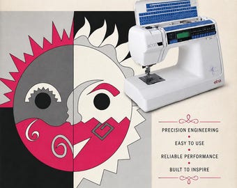 Manual de instrucciones y servicio de la máquina de coser Elna 6004 6005 Manual de usuario PDF vintage - Guía completa del usuario PDF Descarga instantánea