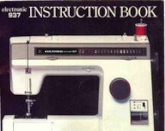 Globe Electronic 937 Sewing Machine PDF Instruction Manual in Englishvintage PDF downloadUser Manual - Complete User Guide