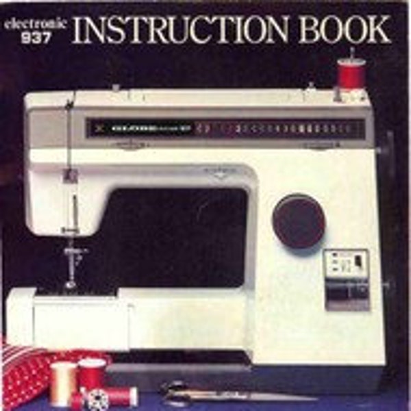 Globe Electronic 937 Sewing Machine PDF Instruction Manual in English Vintage PDF Download User Manual - Complete User Guide