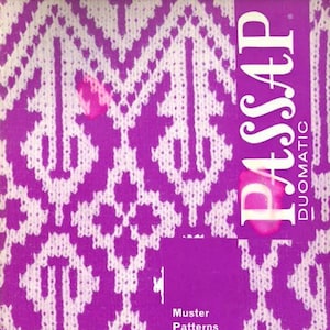 Passap Duomatic Passap Duomatic and Passap 12 Knitting Machine Pattern Book No 2 Machine Vintage Guide Instruction PDF Instant Download