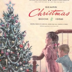 1956 Sears Weihnachtskatalog Spielzeug Wunschbuch Wunschliste PDF Vintage Digital Sofort Download Retro Sublimation Handwerk Junk Journal Scrapbooking