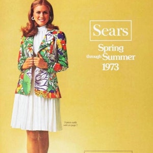 Catálogos de primavera, verano, otoño e invierno de Sears de 1973 Lista de deseos Descarga instantánea en PDF Escaneo retro Sublimación Manualidades Revistas basura Scrapbooking