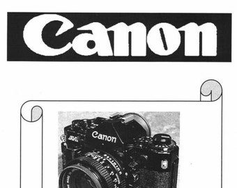 Manual de instrucciones de servicio de reparación de la cámara Canon A1 PDF en inglés Descarga de PDF vintage Manual de usuario - Guía de usuario completa