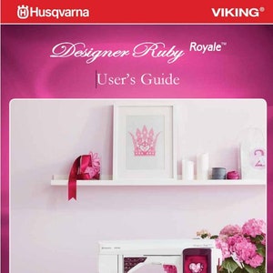 Husqvarna Viking Ruby Royale Sewing Machine Instruction Manual PDF Download Instant Download Retro Scan