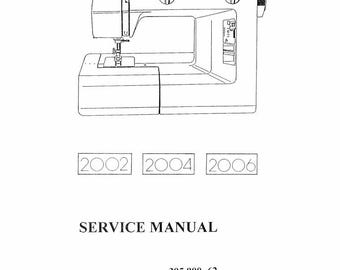 Elna 2002 2004 2006 2100 2110 2130 2300 Sewing Machine Instruction Manual Vintage PDF Instant Download Service User Manual Complete Guide