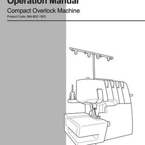Brother Compact 884 Overlocker Heavy Duty User Manual English Serger Service Instruction Manual PDF Download User Guide