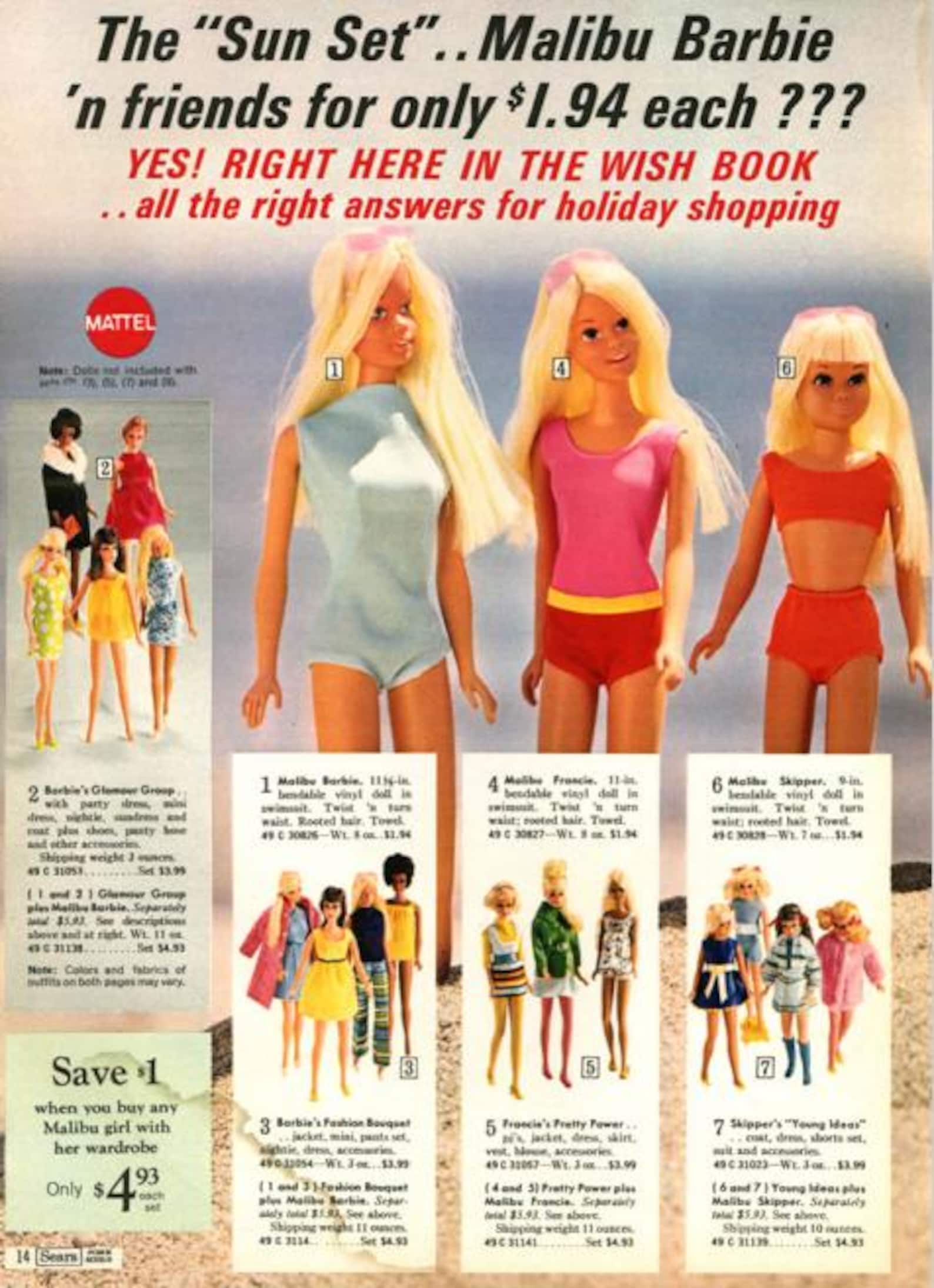 1971 Sears Christmas Wish Book Catalog Toy Wish List PDF Vintage