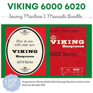 Manuale di istruzioni per la macchina da cucire Husqvarna Viking 6000 6020 in formato PDF Scarica il manuale utente in formato PDF vintage - Guida utente completa