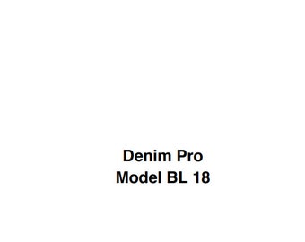 BabyLock BL18 Denim Pro Overlocker/Server PDF Serviceinstruktionsmanual Reservdelslista på engelska Baby Lock Direktnedladdning Retro Scan