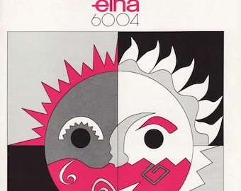 Elna 6004 6005 Sewing Machine Instruction Manual Vintage PDF User Manual - Retro Scan Complete User Guide PDF Instant Download