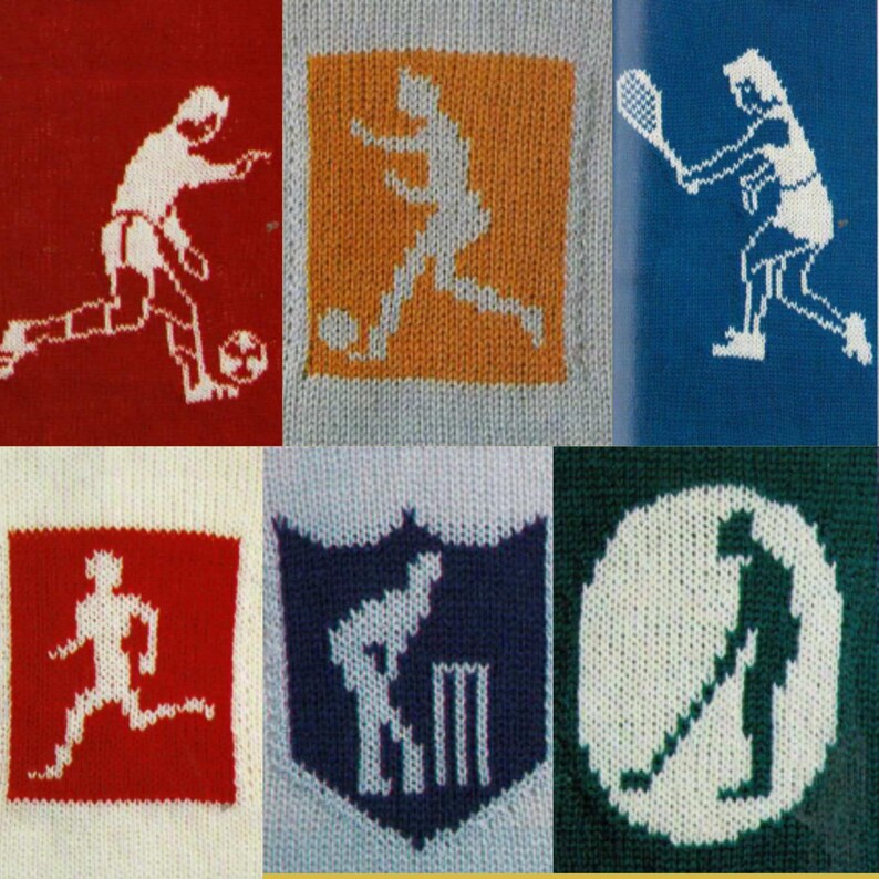 Patchwork Sport Sporting Patterns Golf Tennis Football Soccer Motifs PDF Charted ...